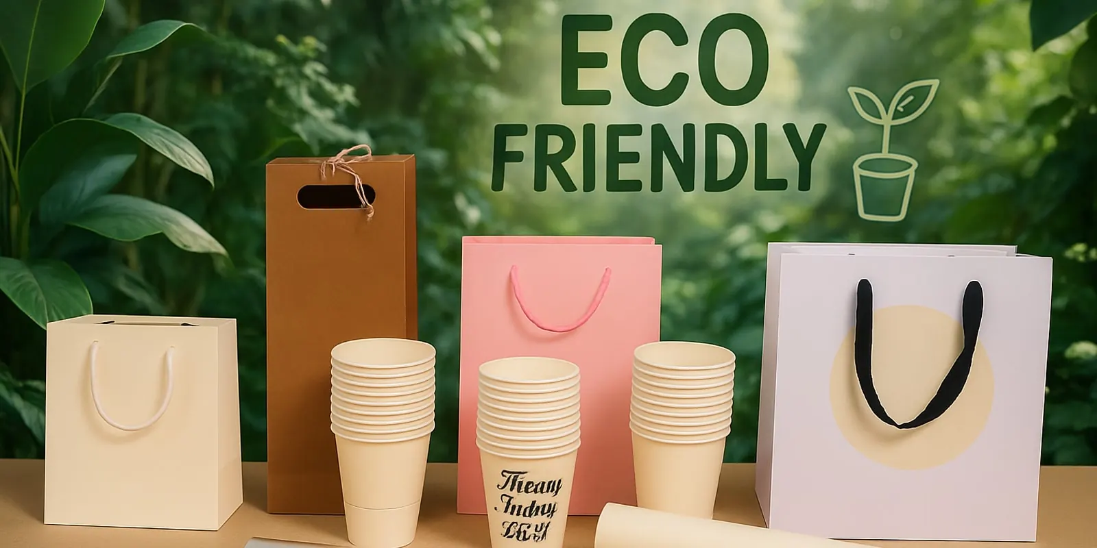 Eco friendly paper bags and paper cups by GPSCo